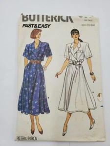 Butterick 5656 Sewing Pattern Misses Ladies Dress Mid Calf Vtg Cut Size 20-22-24 - Picture 1 of 9