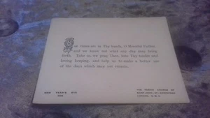 Religious Vintage New Years Eve Card 1951 - Picture 1 of 4