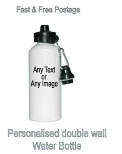 Personalised Water Bottle 500ml Gym Travel or Personal Use  - Picture 1 of 5