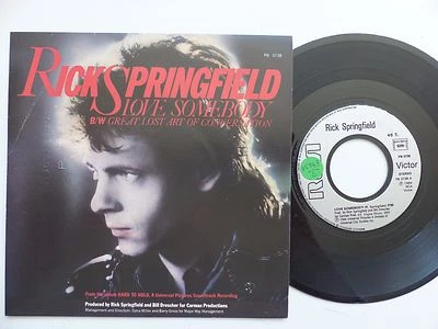 RICK SPRINGFIELD Love somebody PB 3738 FRANCE Discotheque RTL - Photo 1/2