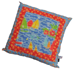 Platinum Couture Sail Away dekoratives Kissen 21 x 21 quadratisch hergestellt in den USA - Bild 1 von 12