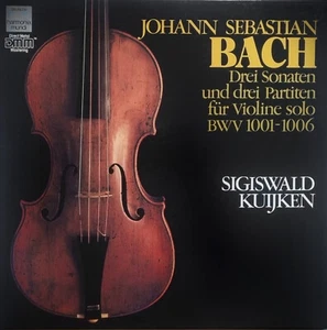 Sigiswald Kuijken: Bach- Sonatas & Partitas Solo Violin/ Harmonia Mundi 3 LP Box - Picture 1 of 3
