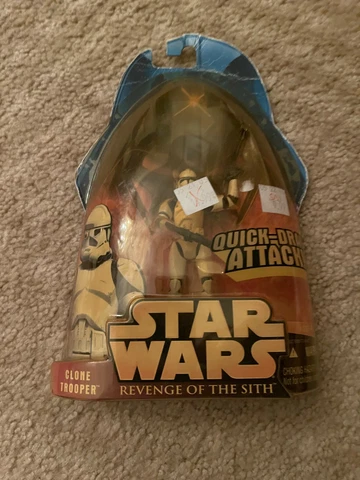 2005 STAR WARS REVENGE OF THE SITH CLONE TROOPER QUICK DRAW ATTACK # 6 NIP Cover