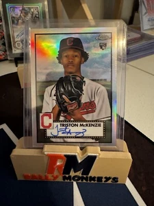2021 Chrome Platinum Anniversary Triston McKenzie Rookie Auto /199 - Picture 1 of 2
