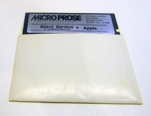 Silent Service by MicroProse for Apple II+, Apple IIe, Apple IIc, Apple IIGS - Picture 1 of 1