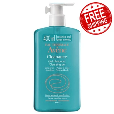 Avene Cleanance Cleansing Gel Soap Excess Sebum Without Stripping Skin 400ml - image 1 of 2