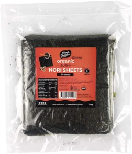 , Organic Sushi Nori Sheets, 125 Grams, 50 Sheets. Naturally Harvested Seaweed, - Picture 1 of 12