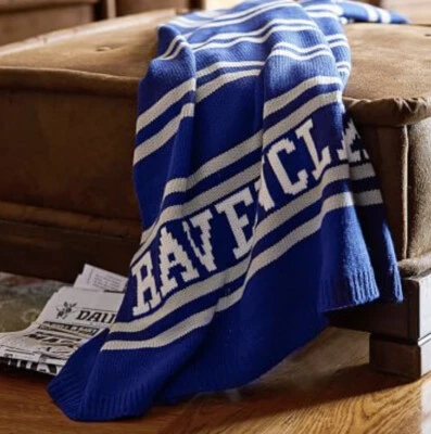 Manta tejida Pottery Barn Teen Harry Potter RAVENCLAW 50"x 60” azul nueva con etiquetas Foto 1 de 4