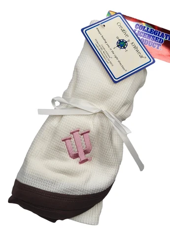 Baby Girl Blanket Indiana Hoosiers Pink NCAA Team Logo Cover