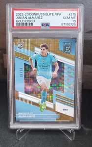 Julian Alvarez Rookie RC /10 PSA 10 FIRST MADE 2022-23 Donruss Elite FIFA City - Zdjęcie 1 z 2