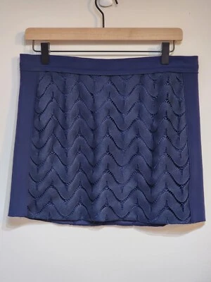 Falda Diane von Furstenberg Akio Crochet Mini Talla 8 Azul Foto 1 de 4