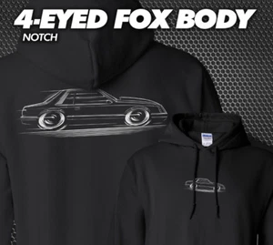 4 Eyed Fox Body Mustang Hoodie Notch Coupe 1986 1985 1984 1983 1982 1981 1980 79 - Bild 1 von 16