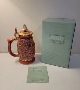 Vtg. 1989 Avon Stein -Tribute To American Firefighters w/Original Box - Picture 1 of 8