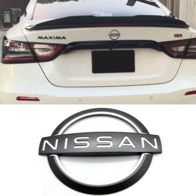 For Nissan Altima Maxima Sentra Dark Gray Rear Trunk New Embelm Replacement - Image 1 of 4