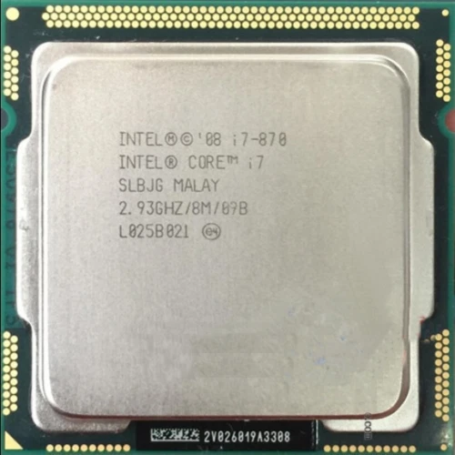 Intel Core i7-870 SLBJG 2.93GHz (Turbo 3.60GHz) 8M 4-Core LGA-1156 Desktop CPU - Image 1 of 1