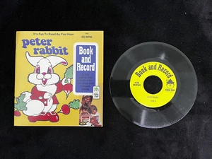 PETER RABBIT BOOK AND 45 RPM RECORD SET - 1971 PETER PAN RECORDS - PREOWNED - Picture 1 of 4