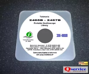 Tektronix TEK 2465B-2467B Service + OPS + GPIB + Optionen hochauflösende Handbücher CD - Bild 1 von 1