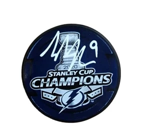 Tyler Johnson Tampa Bay Lightning 2020 Stanley Cup Champions Signed Puck - Picture 1 of 2