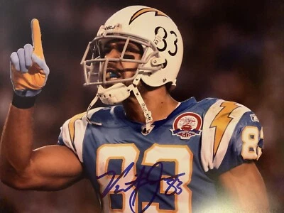 Vincent Jackson 2005-2011 San Diego Chargers autografiado 8x10 foto prueba certificado de autenticidad Foto 1 de 3
