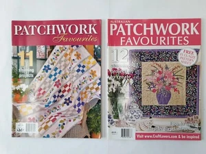 Pair Of Australian PATCHWORK FAVOURITES Magazines With Patterns Quilting Craft - Picture 1 of 6