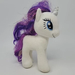 My Little Pony Sparkle Plush Unicorn White Purple Stuffed Toy MLP Ty 7" - Picture 1 of 13