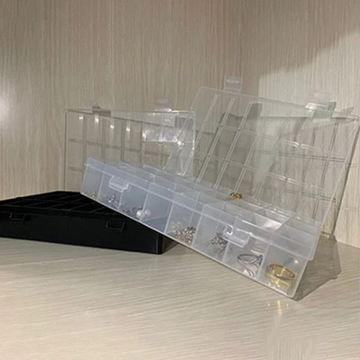 Neatly Organize Small Items with this Plastic Storage Box with 24 Compartments - Image 1 of 4