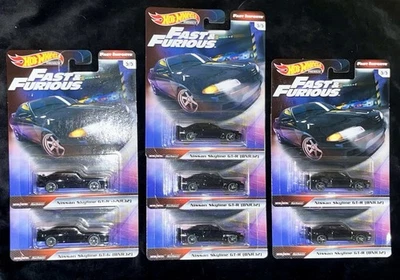 7x 2017 Hot Wheels Premium Fast & Furious Imports Nissan Skyline GT-R BNR32 Lot - Image 1 of 4