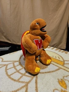 The Petting Zoo Apx 10" Mascot Mat The Terrapin Turtle University Of Maryland - Picture 1 of 12