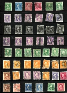 Dealer Collection 1-50 Cent Untyped Washington Franklin Few Coil Imp US 3-Pre-5 - Picture 1 of 4