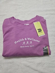 Womans all in motion athletic purple sweatshirt NWT size Small, Thumb Holes - Picture 1 of 6