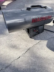 PROCOM MAGNUM 40,000 BTU PORTABLE FORCED AIR LP PROPANE HEATER w/ REGULATOR - Picture 1 of 5
