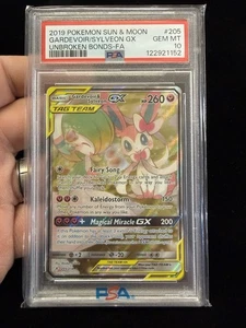 Gardevoir and Sylveon gx arte antiguo bonos ininterrumpidos 205/214 PSA 10 gemas - Imagen 1 de 2