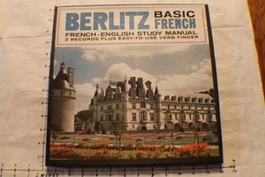BERLITZ Basic French, Study Manual, 2 LP Vinyl Records, Complete 1960 BP500 - Bild 1 von 10