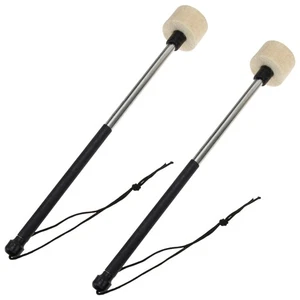 1 par de mazos de batería de acero inoxidable instrumento de percusión baquetas - Imagen 1 de 12