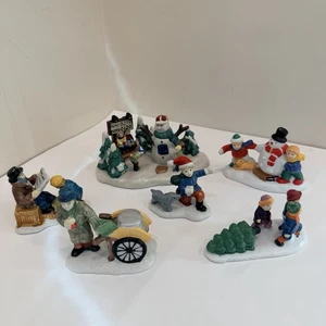 Konvolut 6 Lemax Dickensvale Village Collection Porzellan Figuren - Bild 1 von 17