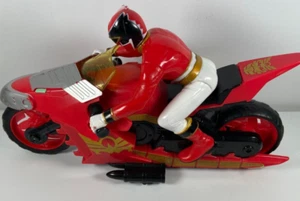2013 Power Rangers Red Action Figure Bike Electric Control Jada Toys Item 96746 - Picture 1 of 5