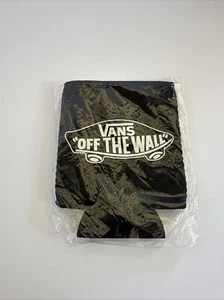Vans Koozie Off The Wall Can Cooler Drink Insulator Gift Black - Picture 1 of 2