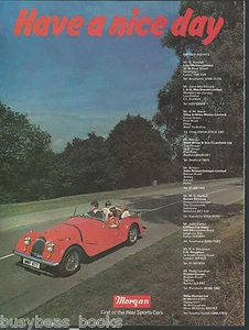 1979 MORGAN advertisement, British advert, red Morgan sports car - Picture 1 of 1