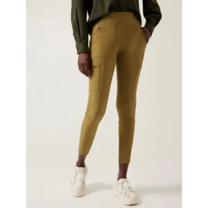 Athleta Talla 18 Headlands Híbrido Alta Carga Legging Apretado Tapiz Dorado NUEVO - Imagen 1 de 10