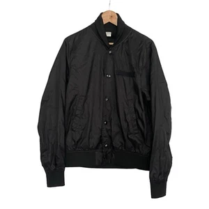 Acne Studios Mens Size 50 Nylon Bomber Jacket Black Softshell Y2K Indie Sleeze - Picture 1 of 11