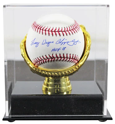 Braves Larry Wayne Chipper Jones Jr. HOF 18 Authentic Signed Oml Baseball w/ - Image 1 of 3