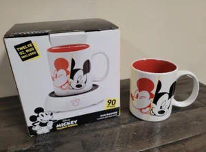 Disney 90 Años Mickey Mouse Taza de Café Calentador Nuevo En Caja - Imagen 1 de 5