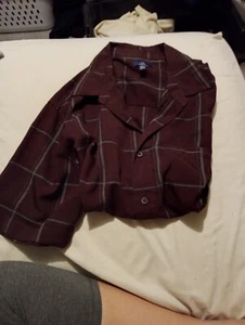 Size XL George Maroon short sleeve shirt - Picture 1 of 3