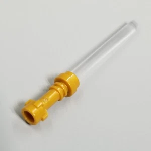 Lego Star Wars - Spada laser trasparente trans con elsa dorata - NUOVO - Foto 1 di 2