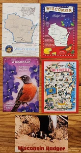 Wisconsin Postcard Lot (5) - Picture 1 of 1