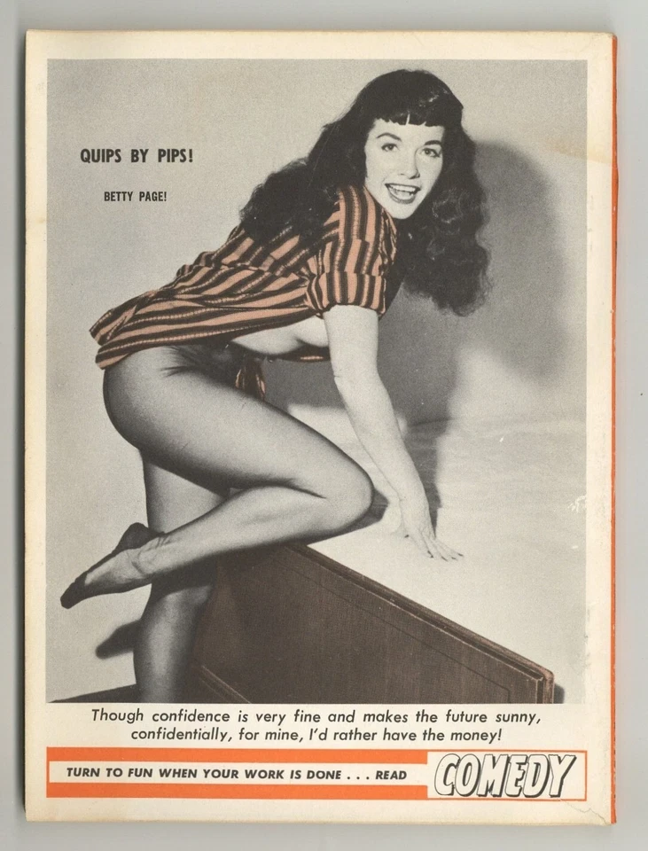 Betty Page Comedy #37 Bill Ward, Eve Lynd 1957 Pinup Magazine Humorama M32166 - Image 1 of 2