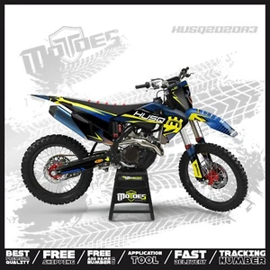 CUSTOM DESIGN FLUO GRAPHIC KIT, FOR : HUSQVARNA 2020-2022 [TE-FE-FX] -ALL CC - Picture 1 of 3