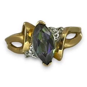 Ring 10 Karat Gelbgold ätherischer Alexandrit Größe 6 - Bild 1 von 4