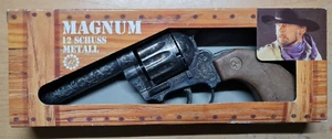 Magnum antik 22cm, Box 12 Schuss Pistole , Sammlerstück Cowboy, Westernpistole - Bild 1 von 2