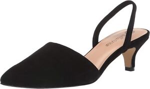 Bella Vita Women Sarah Slingback Dress Black Leather 11 Wide US Pair of Shoes